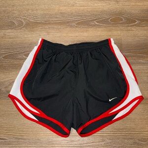 Nike Dri-Fit Running Shorts (Black and Red)